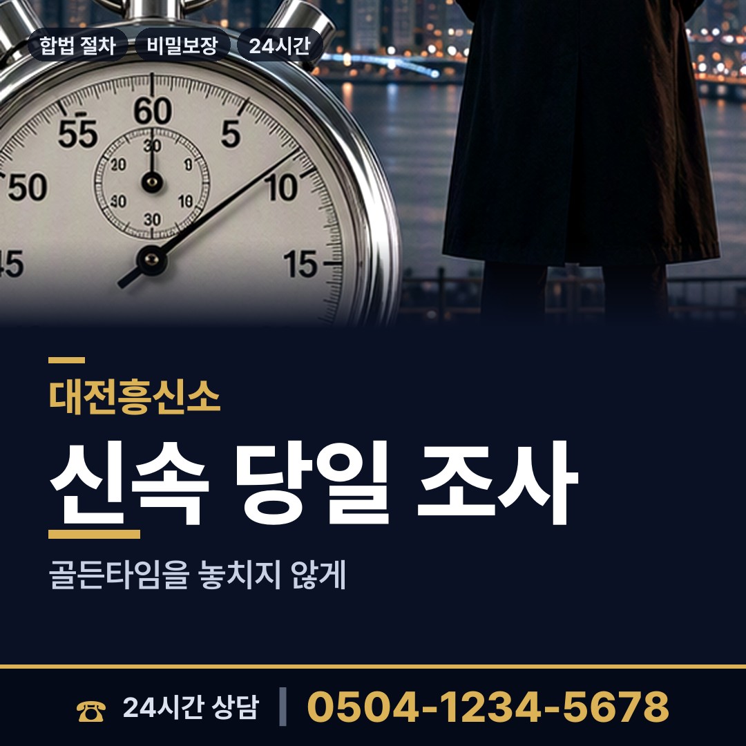 대전 월평3동 탐정추천 상담 안내